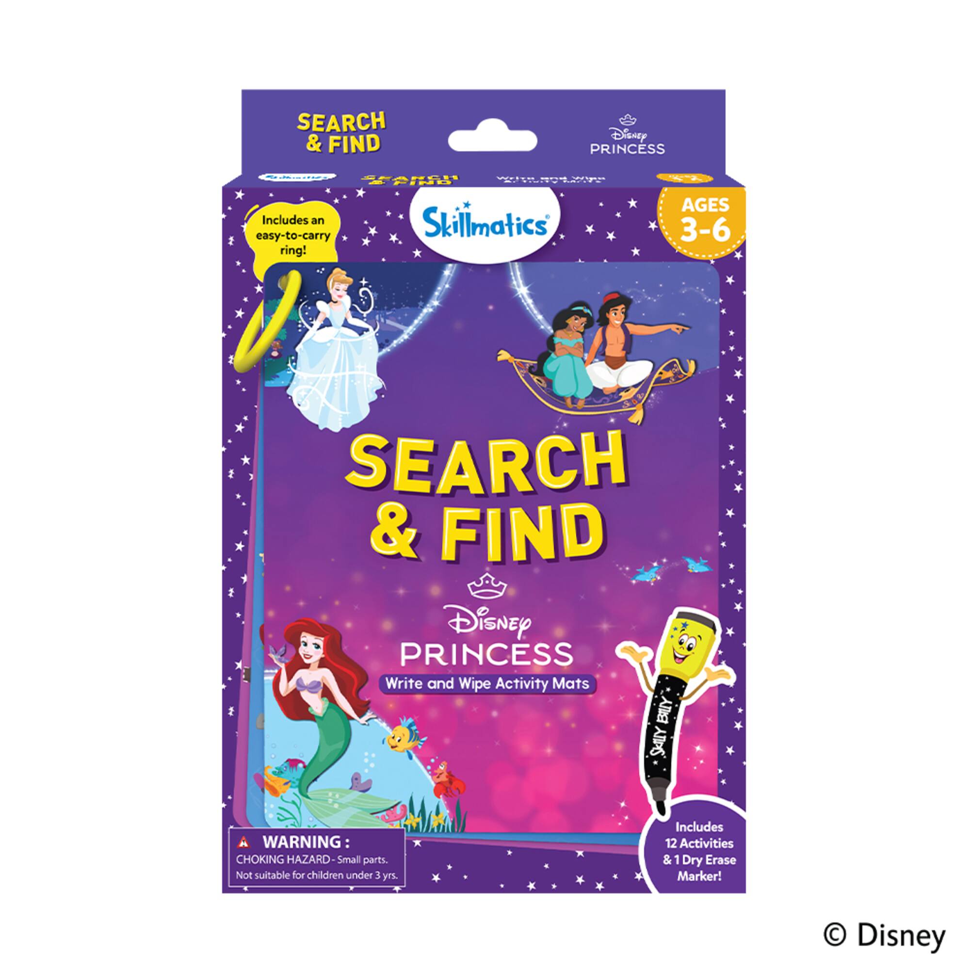 Skillmatics® Search & Find Disney® Princess Write & Wipe Activity Mats